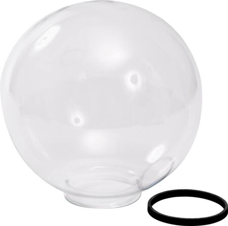 FAKKEL KUGLE GLAS Ø300 KLAR