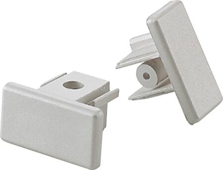 Square 1F 230V Endestykke - Hvid