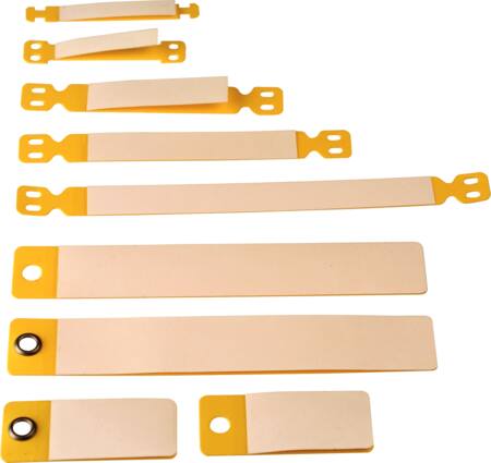 Mærkebjælke Gul - 65x13 mm. - (1 stk. gul opmærk.)