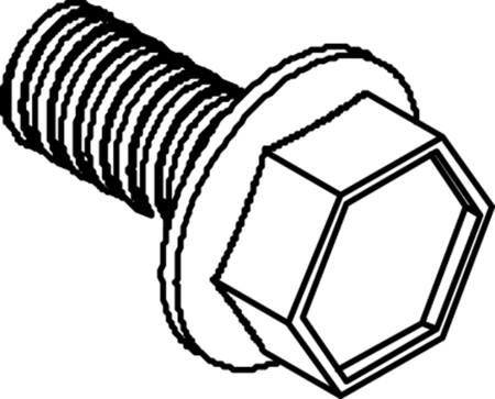 SKRUE GEVINDFORM. 6KT. HOVED FLANGE