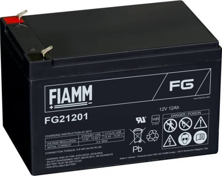 FIAMM BLYBATTERI 12V/12AH SMAL TERMINAL