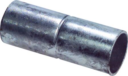 MUFFE KORT 40MM (1 1/2")VARMGALVANISERET