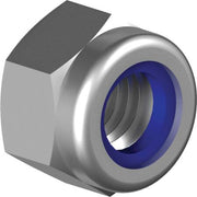 LÅSEMØTRIK 10MM A4 M/NYLONRING DIN 985