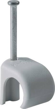 Kabelclips til 14-19mm kabel 45mm søm grå - 100 stk.