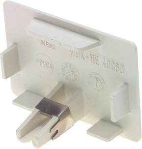 ENDESTYKKE 15X30 MM HVID RAL 9010