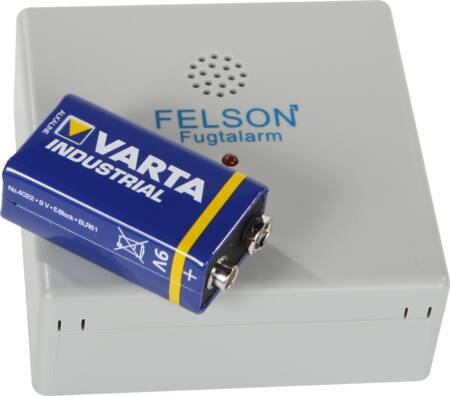 FUGTALARM INKL. 9V BATTERI