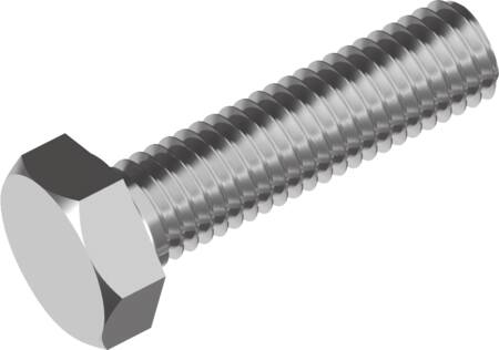 SÆTBOLT M8X80MM A2 SW13 U/MØTRIK DIN933