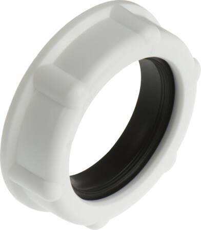 OMLØBER M. PAKNING 5/4"-32MM HVID