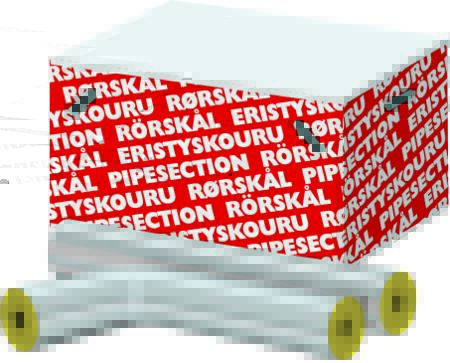 UNIV.RØRSKÅL 42X30MM M/ALUTAPE