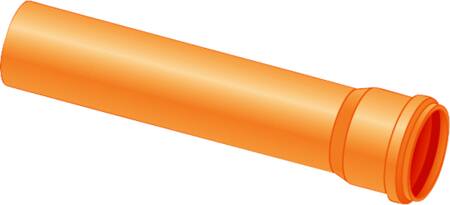 PVC KLOAKRØR Ø160MM LÆNGDE 3000MM SN4