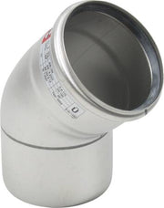 BØJNING 45 GRADER Ø110MM AISI304
