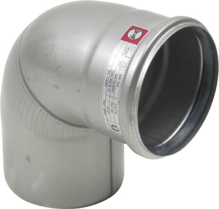 BØJNING 87,5 GRADER Ø110MM AISI304