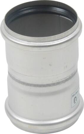 75 mm Dobbelt stikmuffe rustfri AISI304/EN1.4301 BLÜCHER