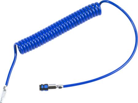 SPIRALSLANGE PU 10M M/KOBLING