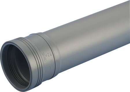 WAVIN PP 110X2000MM RØR M/MF GRÅ