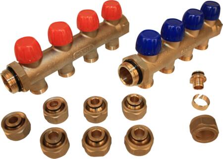 1" Wavin 4 vejs fordeler t/20 mm