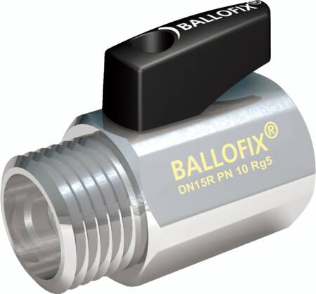 BALLOFIX 1/2" RØDGODS KROM MUFFE/NIPPEL
