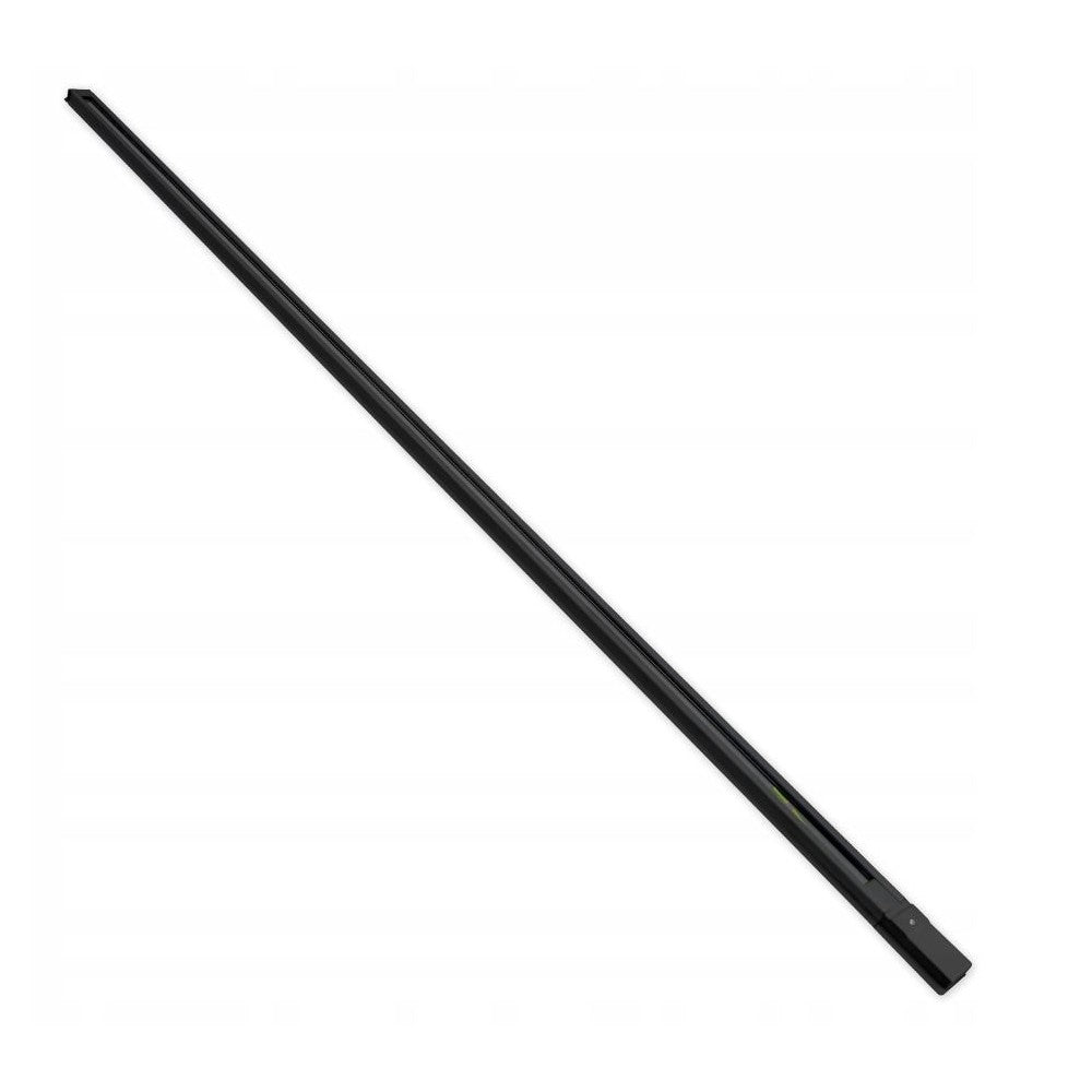 2 meter skinne til skinnespots - Sort, 1-faset, inklusive tilslutning og endeprop, 230V