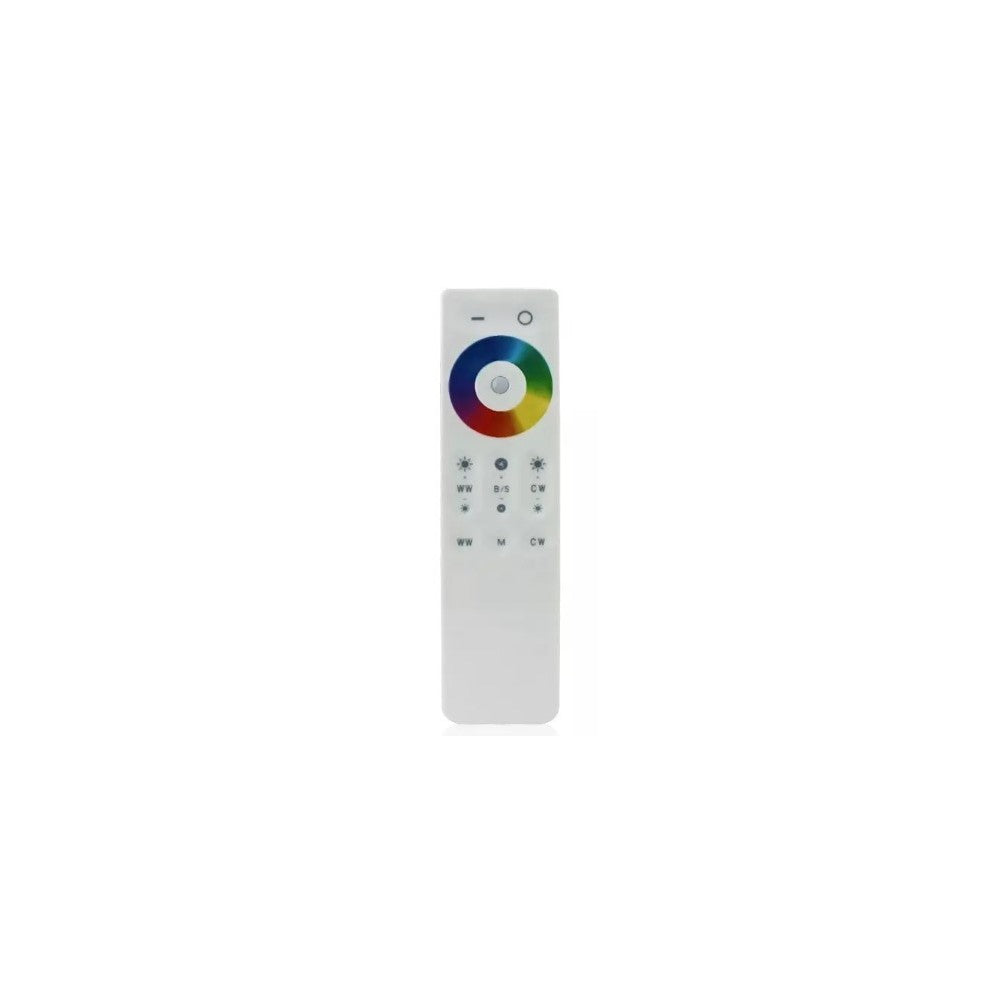 RGB+CCT controller med fjernbetjening - Passer til RGB+CCT LED-strips, RF trådløs, 12V-24V input (240W-480W)