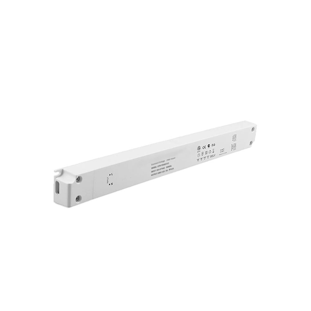 Troldtekt LED Skinnesæt 6x60 cm - Planforsænket inkl. Akustilight, ledninger og driver