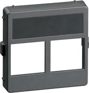 LK Fuga dataudtag til 2xActassi RJ45 1m - koksgrå