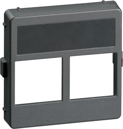 LK Fuga dataudtag til 2xActassi RJ45 1m - koksgrå