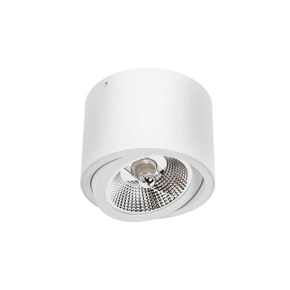CHLOE AR111 loftslampe - Rund hvid, justerbar, GU10 AR111 (250W) med 5 års producentgaranti.