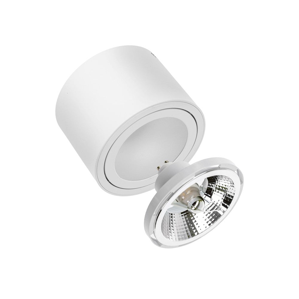 CHLOE AR111 loftslampe - Rund hvid, justerbar, GU10 AR111 (250W) med 5 års producentgaranti.