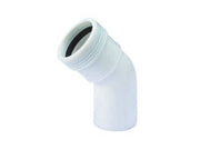 WAVIN HTP BØJN 45GR 40MM M/1MF HVID
