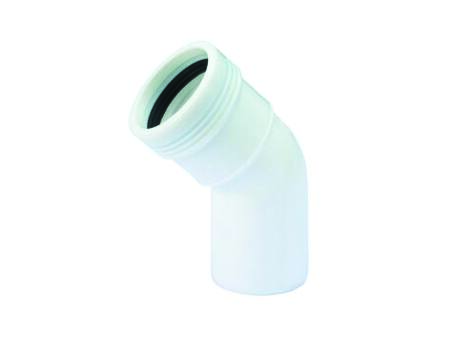 WAVIN HTP BØJN 45GR 40MM M/1MF HVID