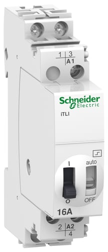 Kiprelæ iTLI 16A 1 Slutte+1 Bryde 230/240VAC/110VDC