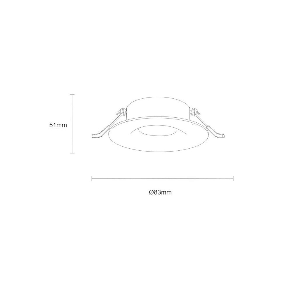 FIALE IV GU10 Rund Hvid Udendørs Loftlampe IP65 230V
