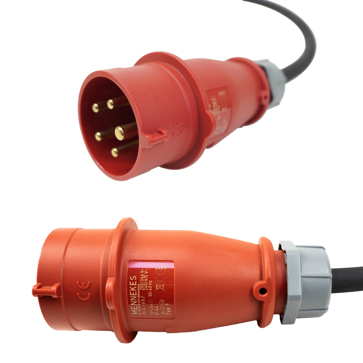 Ladestation 11kW m. display og 4 meter kabel