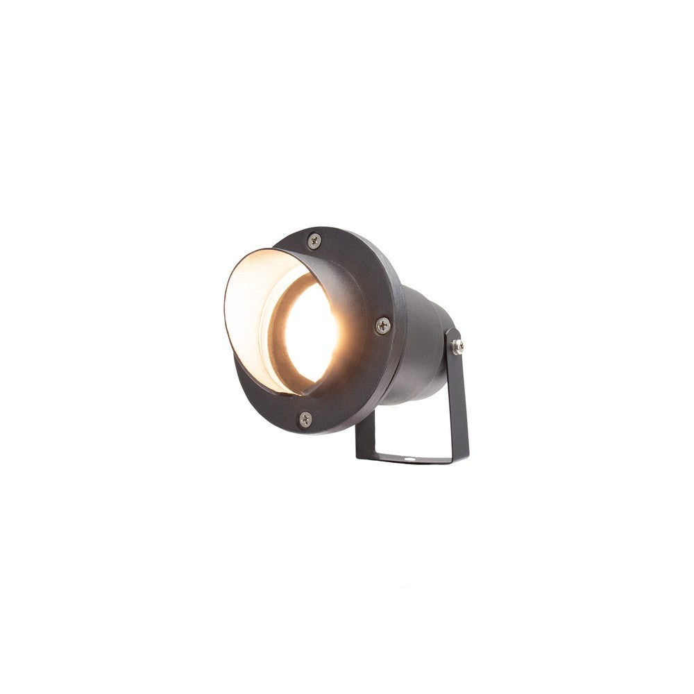FLORI GU10 ALU VINKEL Sort Spyd 98x180mm IP65 (Justerbar, 230V)