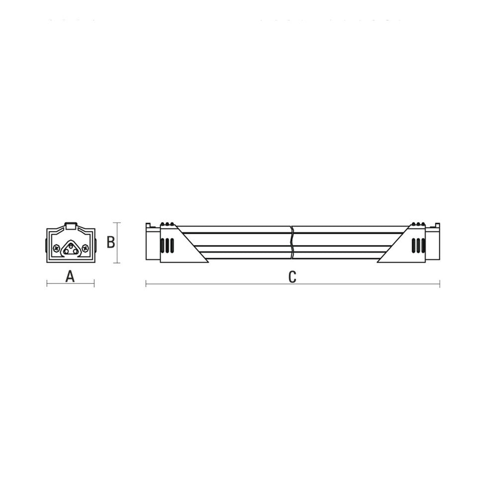 Freshline 560mm DAIRY banner, 24V, 9W - Dansk