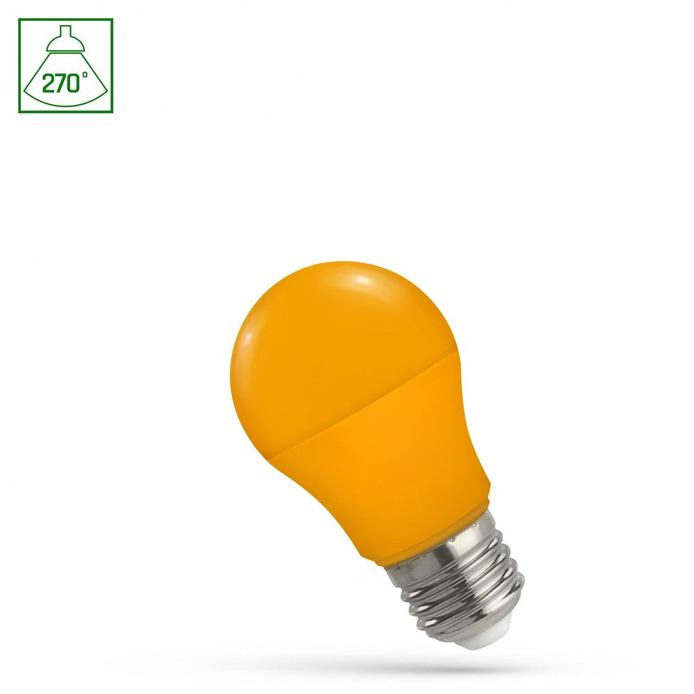 LED A50 Pære Orange 4.9W E27 230V - Med Stor Fatning