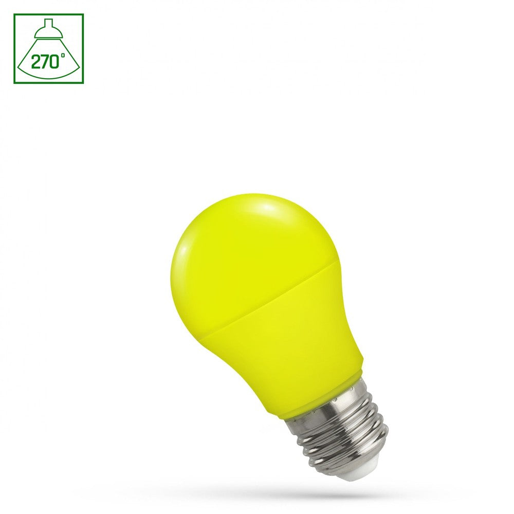 LED A50 E27 230V 4.9W GULT Spektrum Pære med Stor Fatning - Energibesparende lyskilde til hjemmet