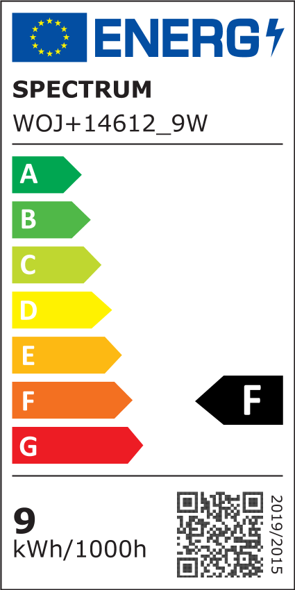 LED Pære A60 E27 230V 9W Varm Hvid Spectrum - 820lm, Ra80