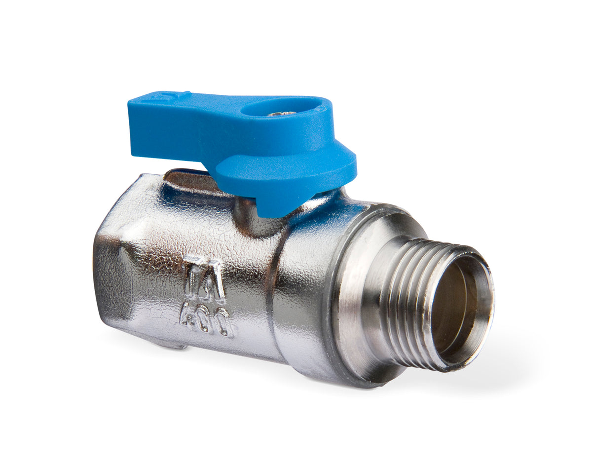 TA 400 1/2" KUGLEHANE BLÅ MUFFE/NIPPEL