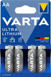 BATTERI PROF LITHIUM AA 1,5V 4ST