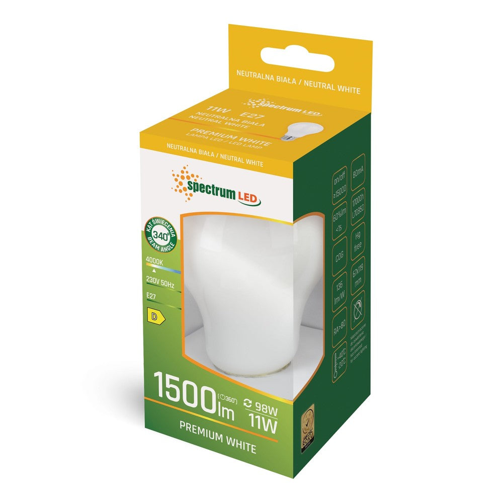 LED A67 E27 230V 11W mat Spectrum - Klart lys, 1450lm