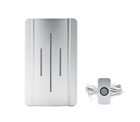 Dørklokkesæt med ledning til transformer inkl. dørtryk