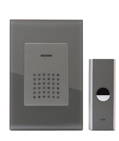 Trådløs dørklokke ekskl. dørtryk - Sort