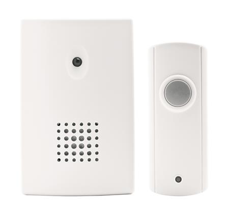 Trådløs dørklokke inkl. dørtryk - Hvid