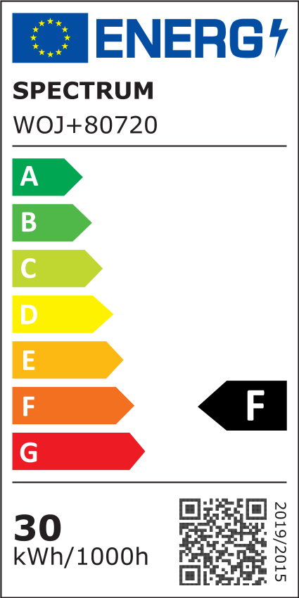 Spectrum 30W LED pære - E27, IP20, 107 lm/W, 3200lm, RA83, 230V - Energibesparende og kraftfuld lyskilde til dit hjem.