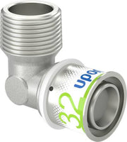 Uponor S-Press vinkel m/nippel 32-R1"MT