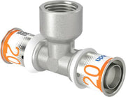 Uponor S-Press tee reduceret m/muffe 20-Rp1/2"FT-20