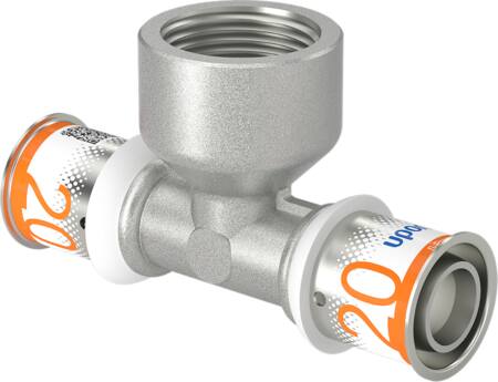 PRES TEE REDUCERET M/MUFFE 20X3/4"