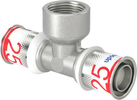 PRES TEE REDUCERET M/MUFFE 25X3/4"