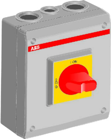 SIKH.AFBR. 3P 16A EMC RØD GREB